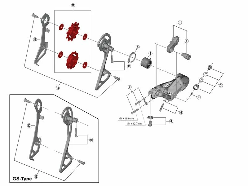 Shimano Galets De Dérailleur 11 Vitesses Pour Ultegra 6800 4 Shimano Galets De Dérailleur 11 Vitesses Pour Ultegra 6800 – Image 2